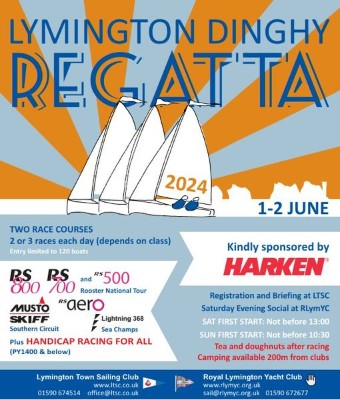 More information on Lymington Dinghy Regatta 1-2 June